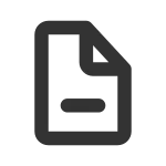 File Remove SVG Icon
